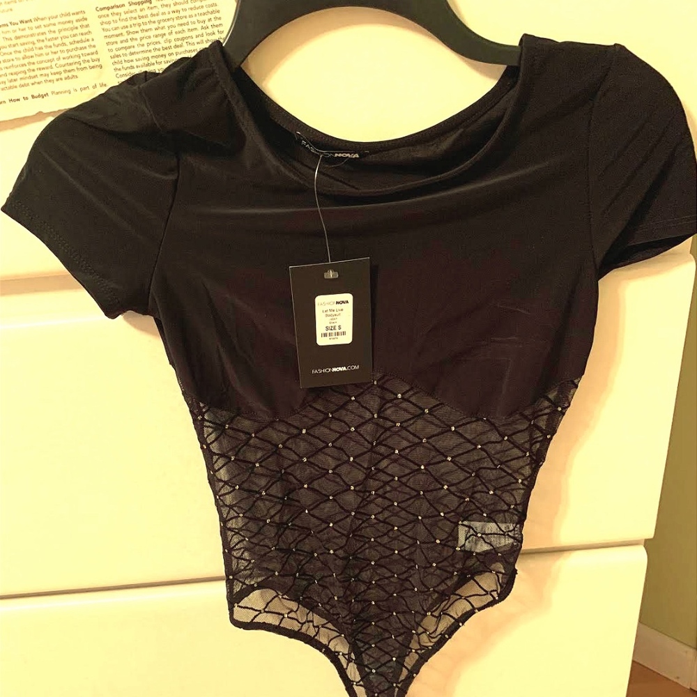 diamond lace bodysuit - Picture 3 of 3